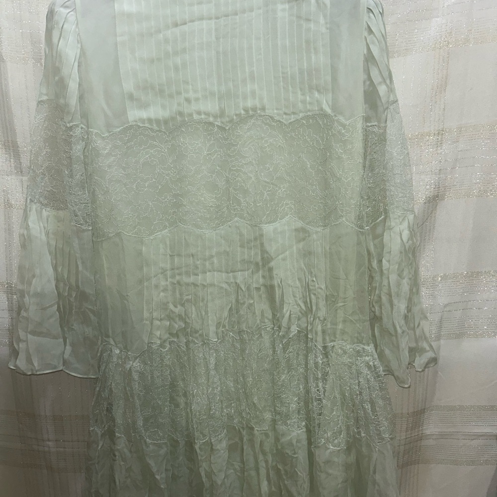 Roberto Cavalli Light Green Long Sleeve Dress - Picture 7 of 8